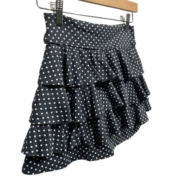 Dona Jo Women’s Shakira Skirt, Skort Black Polka Dot/ Size-1=Small - Picture 6 of 15